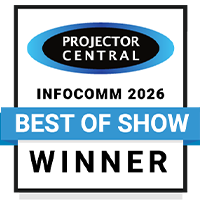 Projector Central InfoComm 2026 Best of Show award logo