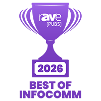 rAVe InfoComm 2026 Best of Show award logo